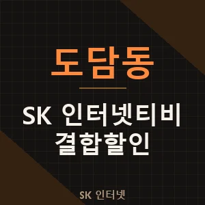 도담동 SK 인터넷티비 현금 지원 결합 할인 가격 추천 - 세종